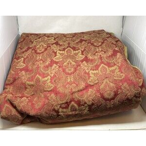 Croscill Bellissima Red Gold Damask Comforter Measures 97 x 89 King Size